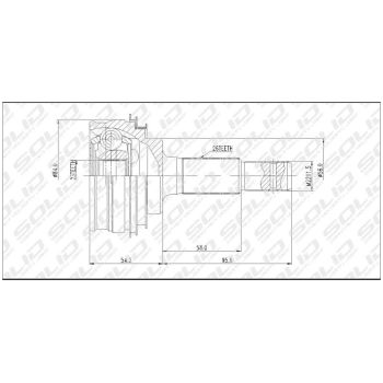 SOLID CV JOINT OUTER (CVTO1010)