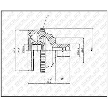SOLID CV JOINT OUTER (CVVW1006A)