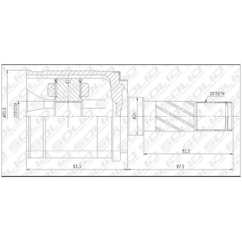 SOLID CV JOINT INNER (CVMZ5056)