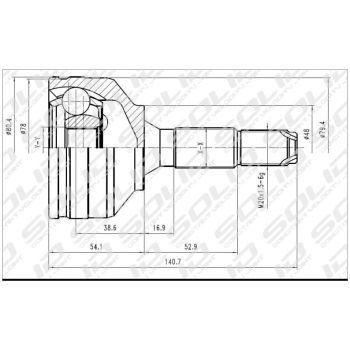 SOLID CV JOINT OUTER (CVCT1101)