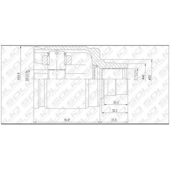 SOLID CV JOINT INNER (CVHO5046)