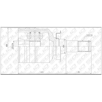 SOLID CV JOINT INNER (CVTO5033)