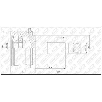 SOLID CV JOINT OUTER (CVTO1029)