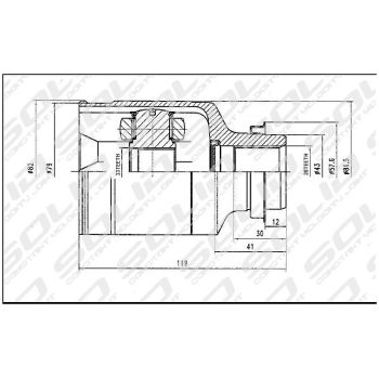 SOLID CV JOINT INNER (CVMZ5093)