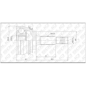 SOLID CV JOINT OUTER (CVTO1018)