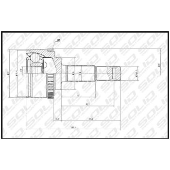 SOLID CV JOINT OUTER (CVNI1036A)