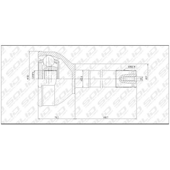SOLID CV JOINT OUTER (CVTO1015)
