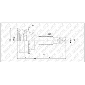 SOLID CV JOINT OUTER (CVTO1020A)