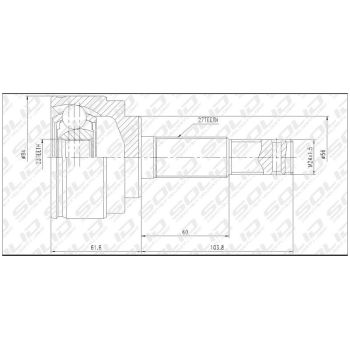 SOLID CV JOINT OUTER (CVNI1071)
