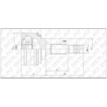 SOLID CV JOINT OUTER (CVTO1012)