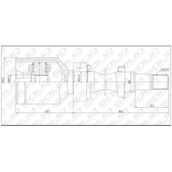 SOLID CV JOINT INNER (CVTO5010