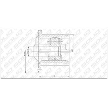 SOLID CV JOINT INNER (CVTO5013)