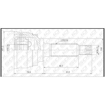 SOLID CV JOINT OUTER (CVOP1011)