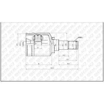 SOLID CV JOINT INNER (CVTO5130)