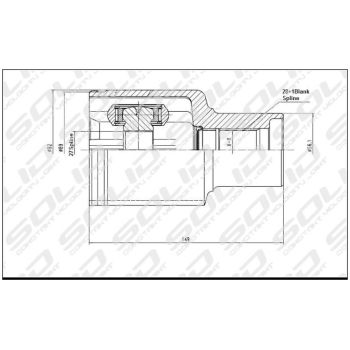 SOLID CV JOINT INNER (CVMZ5099)