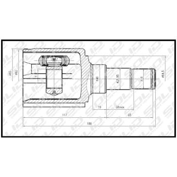 SOLID CV JOINT INNER (CVFD5149)