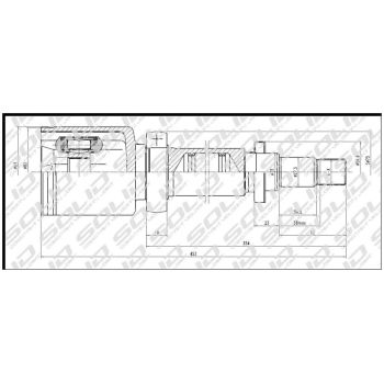 SOLID CV JOINT INNER (CVFD5200)