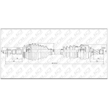SOLID CV SHAFT (CVSOP8002)