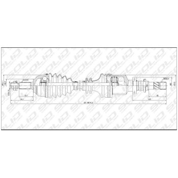 SOLID CV SHAFT (CVSNI8111)