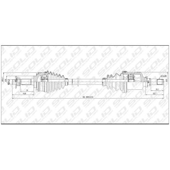 SOLID CV SHAFT (CVSTO8029)