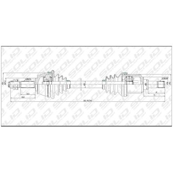 SOLID CV SHAFT (CVSFI8019)