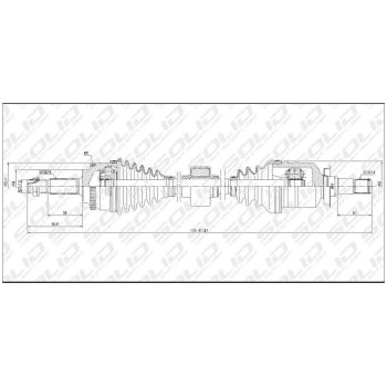 SOLID CV SHAFT (CVSTO8030A)