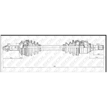 SOLID CV SHAFT (CVSTO8125)