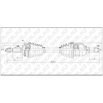 SOLID CV SHAFT (CVSTO8145A)