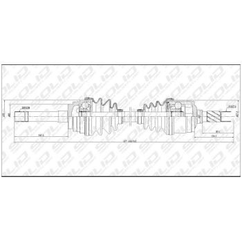 SOLID CV SHAFT (CVSMZ8507)