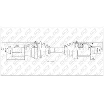 SOLID CV SHAFT (CVSMZ8544)