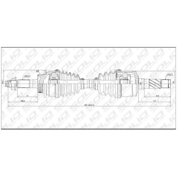 SOLID CV SHAFT (CVSMZ8548A