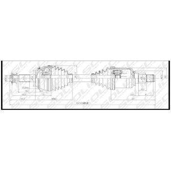 SOLID CV SHAFT (CVSTO8728)