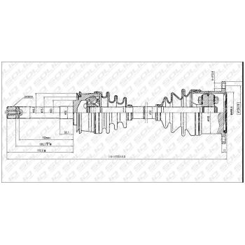 SOLID CV SHAFT (CVSTO8627)