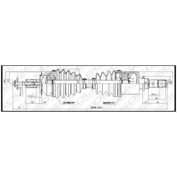 SOLID CV SHAFT (CVSMZ8635)