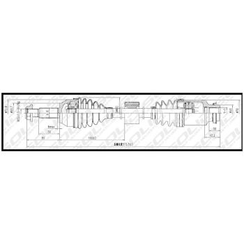 SOLID CV SHAFT (CVSMZ8636)