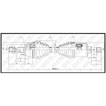 SOLID CV SHAFT (CVSFD8698)