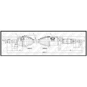 SOLID CV SHAFT (CVSFD8699)