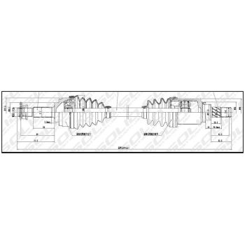 SOLID CV SHAFT (CVSNI8757)