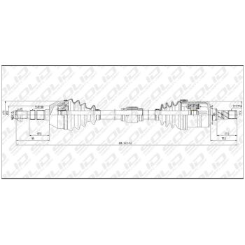 SOLID CV SHAFT (CVSGM89001)