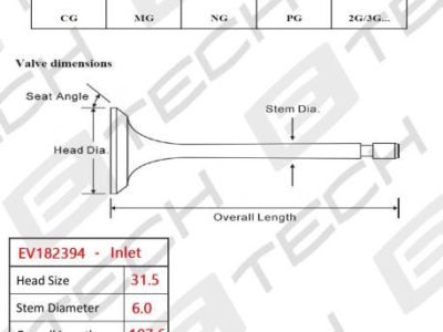 E TECH INLET VALVE (EV182394)