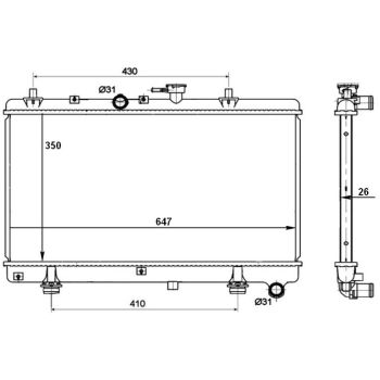 PLEXUS RADIATOR (RDKI0011)