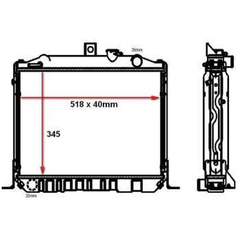 PLEXUS RADIATOR (RDTA0600A)