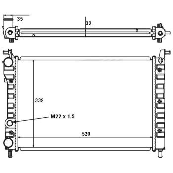 PLEXUS RADIATOR (RDFT0020)