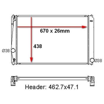 PLEXUS RADIATOR (RDTA0904)