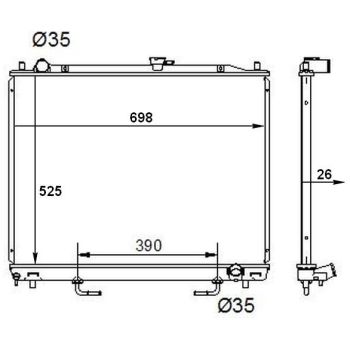PLEXUS RADIATOR (RDMI0320A)