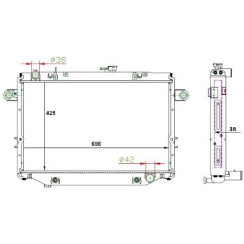 PLEXUS RADIATOR (RDTA0830)
