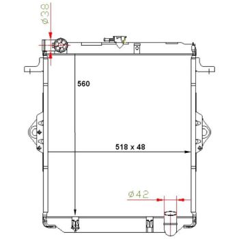 PLEXUS RADIATOR (RDTA0860)