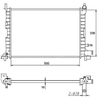 PLEXUS RADIATOR (RDFD0210)