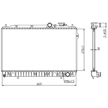 PLEXUS RADIATOR (RDHY0050)