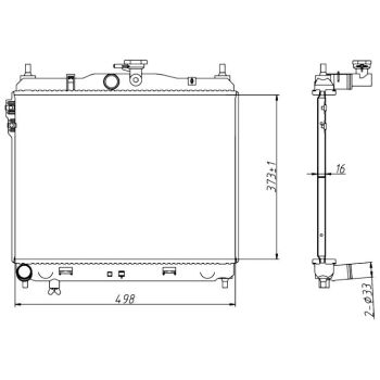 PLEXUS RADIATOR (RDHY0001)